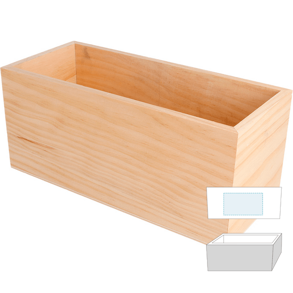 Presentation Box Condiments Wood